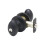 Copper Creek EK2040BC Egg Door Knob Keyed Entry Function 1 Pack in Black 1