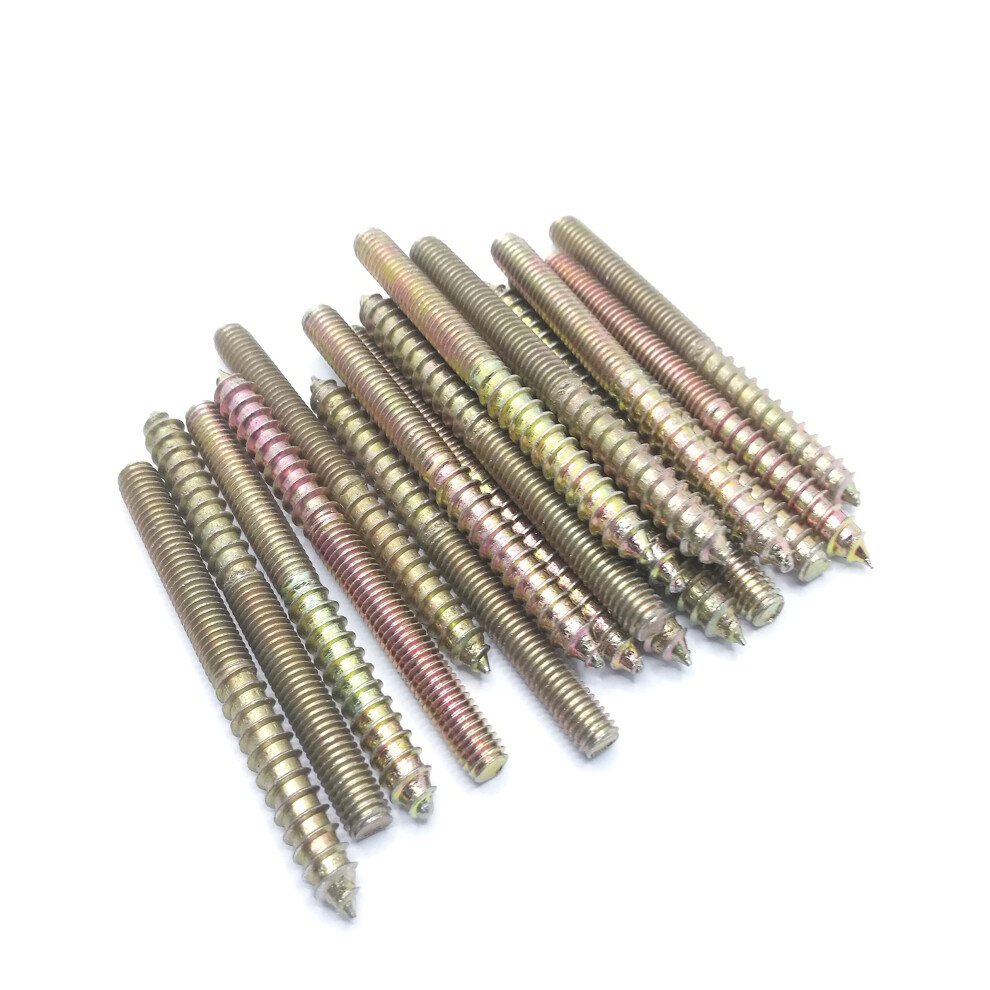 Boulon De Cintre M6X70 Vis Auto-Tape Tte Double Pour Meubles 20Pcs-image