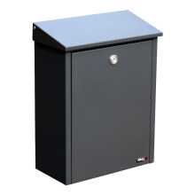 QUALARC Alx-200-Gy Wall o Post Mount Bail BailBox Galvanized Steel Boxbox Gray
