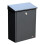 QUALARC ALX-200-Gy Wall o Post Mount Blocking Galvanized Steel Mailbox Grey 1