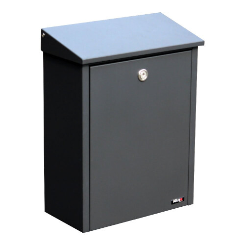 QUALARC ALX-200-Gy Wall o Post Mount Blocking Galvanized Steel Mailbox Grey