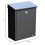 QUALARC ALX-200-Gy Wall o Post Mount Blocking Galvanized Steel Mailbox Grey 2