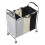 Living And Home 240L 3-Section Laundry Basket with Wheels 4