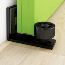 Adjustable Floor guide WallDoor Bottom guide Sliding Barn Door Hardware Black
