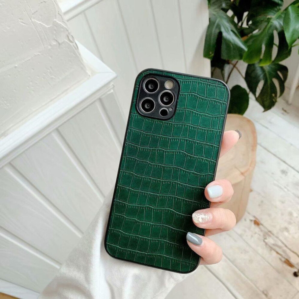 (green, Samsung Galaxy A54 5G) Luxury Crocodile Pattern Pu Leather & Hard Pc Shockproof Phone Case For Iphone Samsung Xiaomi Redmi
