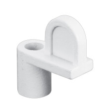 Prime-Line L 5838 Clips de Tela, 3/8 Pol., Metal, Branco, com Parafusos (8 Pacote)