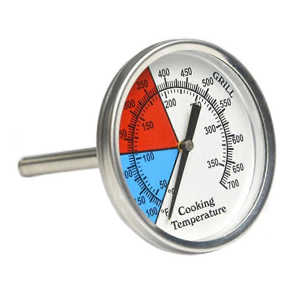 (As show, One size) Smoking Thermometer for BBQ Charcoal Smoker, Grill Thermometer with Temperature Gauge, 53mm-image-OPC-PGHS5GQ-NEW