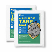 Tarp di protezione Tarp bianco 9x9 piedi Multiposput Poly Tarp Cover 5mil 5mil