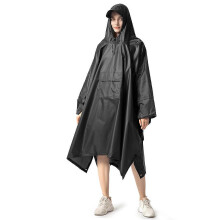 (As show, One size) Rain Poncho Waterproof, Reusable, Breathable with Hood