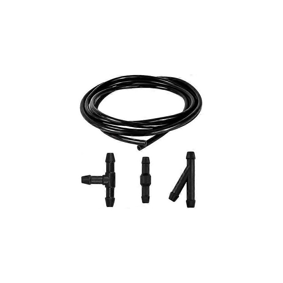 (As Show, One Size) Windshield Wiper Hose Kit, 3M Windshield Washer Fluid Hose,Wiper Nozzle, Mist Washer Spray Hose 6900842862665