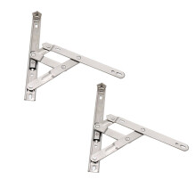 Rannb Fl  gelfensterscharniere, 20,3 cm, Edelstahl-Reibungsscharniere, 2 St  ck