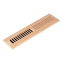 Homewell Rood Eiken Houten Vloerregister Drop-in Vent Cover 2x14 Inch Onvoltooid