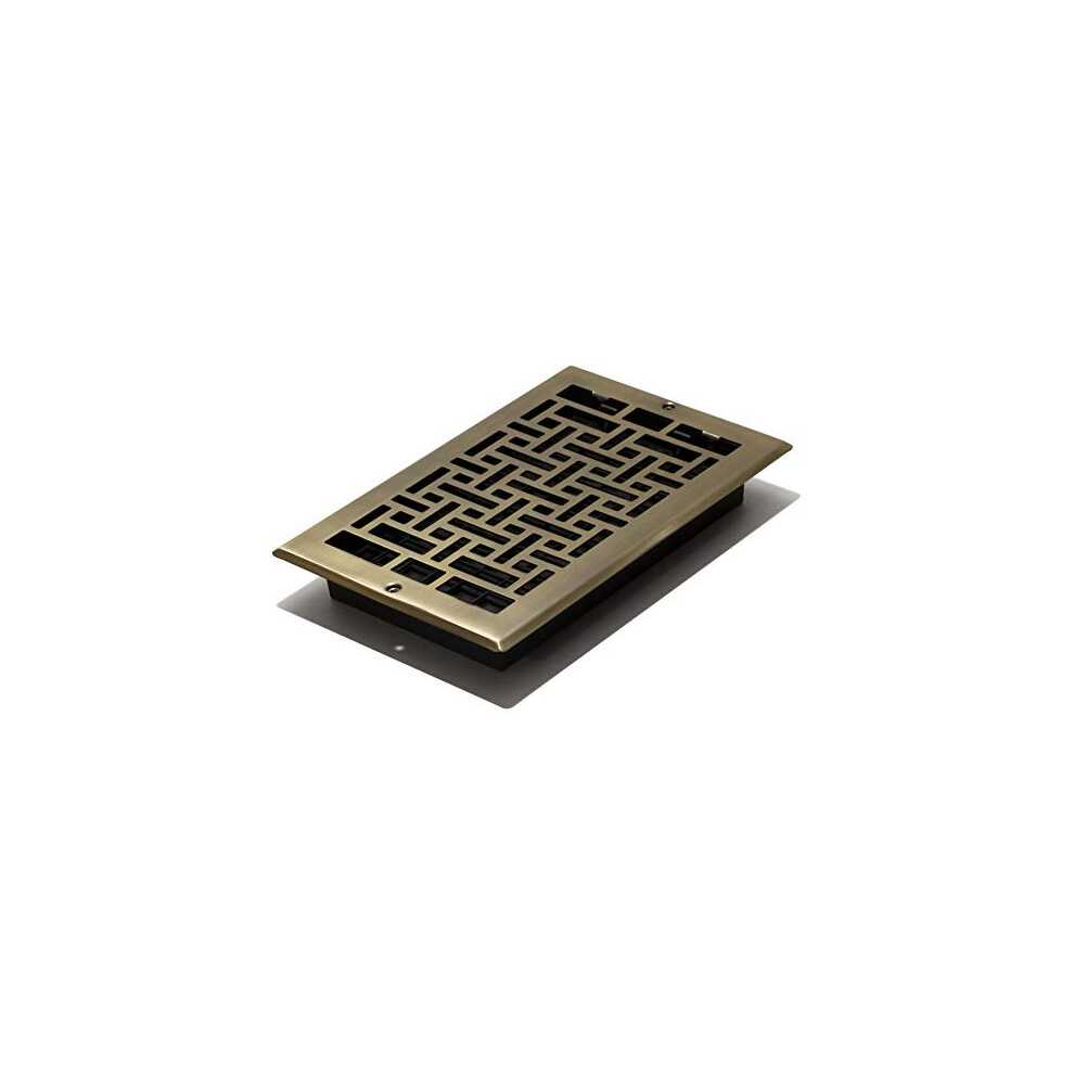 Decor Grates Ajl610w-A Oriental Wall Register 6X10 Inches Antique Brass Finish 771308005980