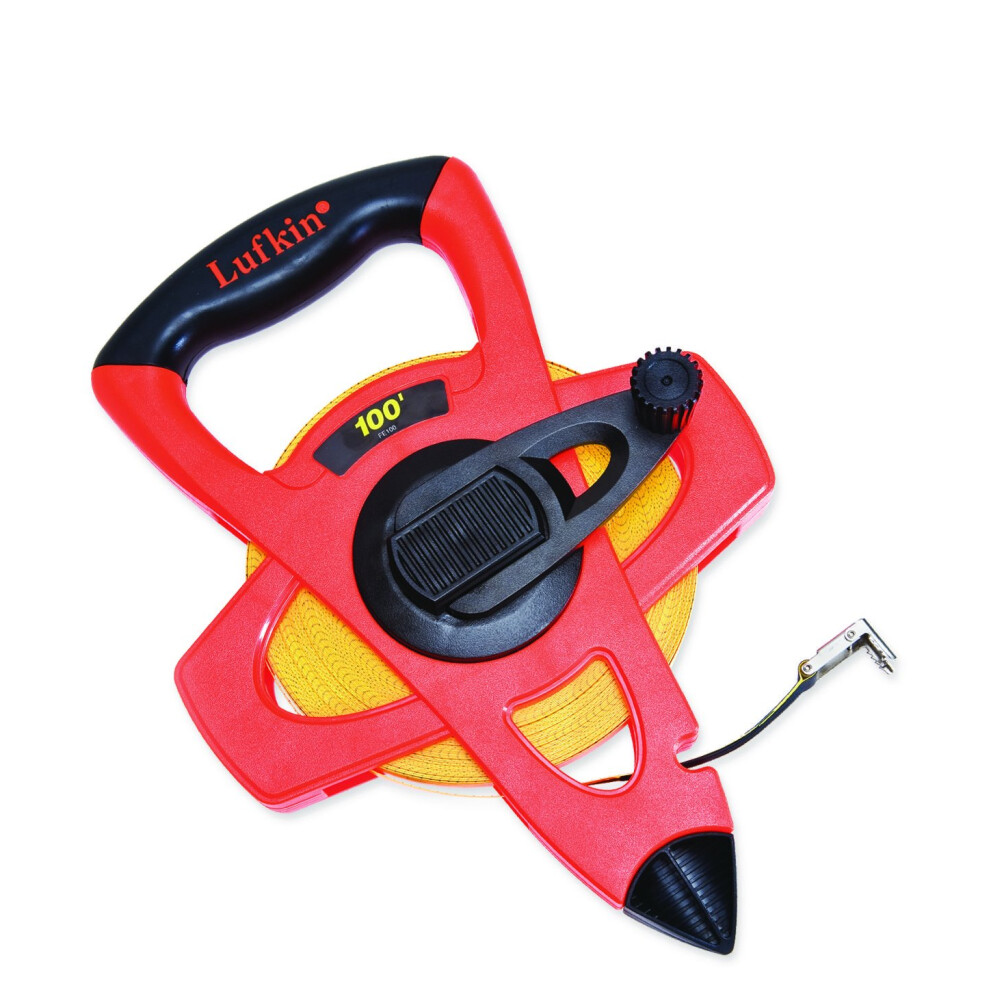 Crescent Lufkin 1/2 X 100' Hi-Viz Orange Fiberglass Tape Measure - Fe100 Yellow 037103224057