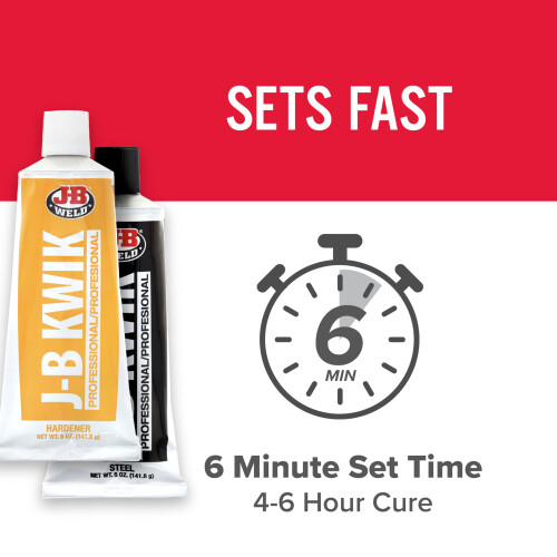 J-B Weld 8271 KwikWeld Επαγγελματικό Μέγεθος Εποξειδικής Σύνθεσης Δίδυμη Συσκευασία - 10 oz. 1