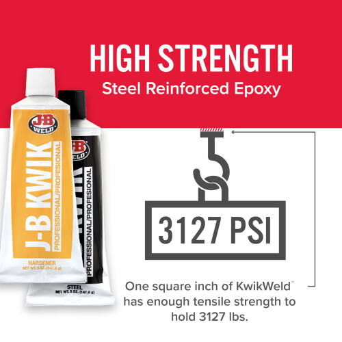 J-B Weld 8271 KwikWeld Επαγγελματικό Μέγεθος Εποξειδικής Σύνθεσης Δίδυμη Συσκευασία - 10 oz. 2