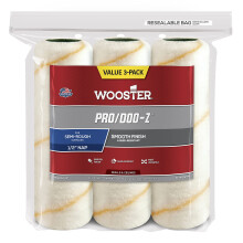 Wooster Brush RR724-9 Pro/Doo-Z Roller Cover 1/2 Inch Nap 9 Inch (3-Pack) Hvid