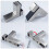 Solid Metal Justerbar Tr?/Glas Hylde Bracket V?gmontering B?rstet Nikkel 2 Pakke 3