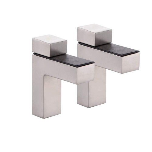 Solid Metal Justerbar Tr?/Glas Hylde Bracket V?gmontering B?rstet Nikkel 2 Pakke 1