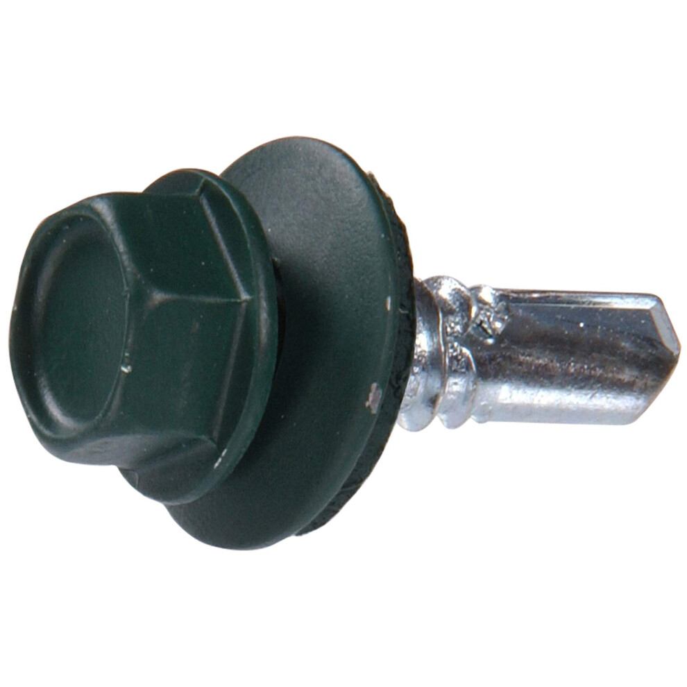 The Hillman Group 48052 14 X 7/8-Inch Green Painted Head Lap Stitch Screw  1-Pound-image-OPC-PGHS6BY-NEW