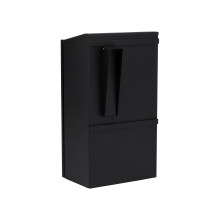 Burg-Wchter MB25BK Secure Steel Gate and Railings Postbox Youth Large / 11-13 Black