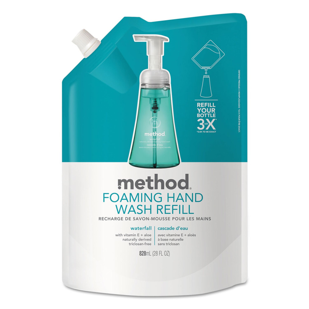 Method Foaming Hand Soap  Refill  Waterfall  Biodegradable Formula  28 oz  (Pack of 1)