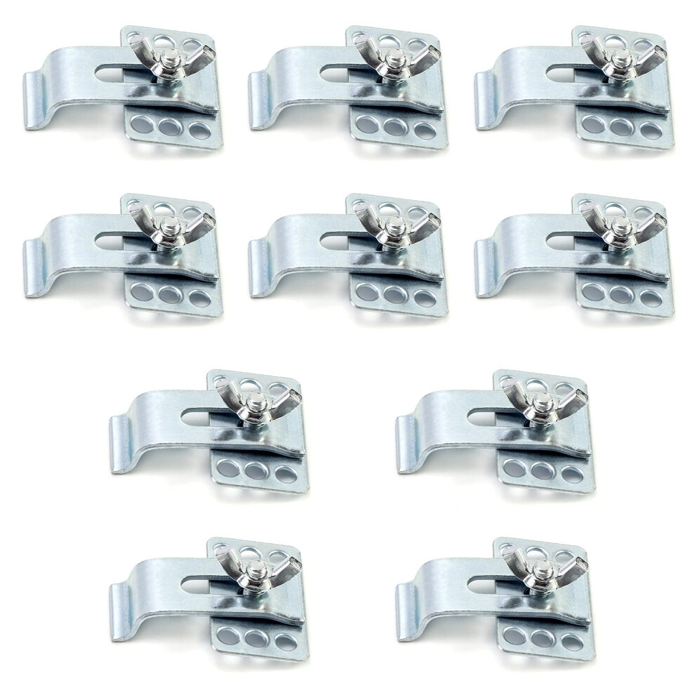 Qwork Sink Bracket 2 Undermount Sink Clips Kitchen & Bathroom Sink Supports 10 Pack 781380131408
