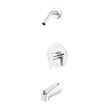 Pfister R890700 Gepolijst chroom Modern bad- en douchepaneel met 1 handgreep, alleen minder douchekop