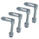 AB Tools Antiluce Drop Catch Anti-Luce Fasteners M12 x 75mm Tail Gate Trailers Gates 4pc 1