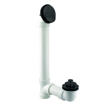 Westbrass Pull & Drain Sch. 40 rifiuti da bagno in pvc con gomito a due buche opache nere D4972-62