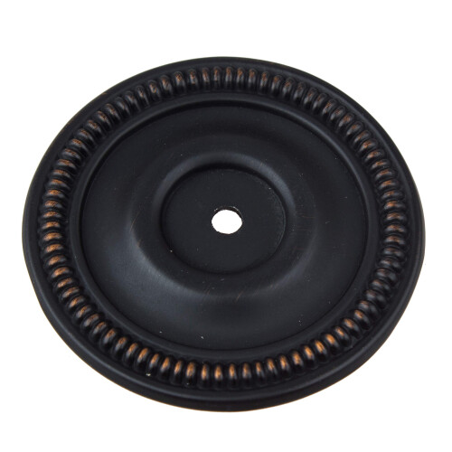 GlideRite Hardware 5060-ORB-10 Placa traseira do gabinete de bronze polido com leo redondo de 2,5 polegadas, pacote com 10