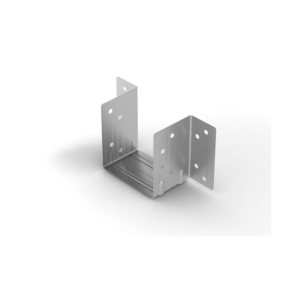 Bpc Fixings Galvanised Mini Timber To Timber Joist Hanger 10-Piece Set 47 Mm Width Silver 5060346396880