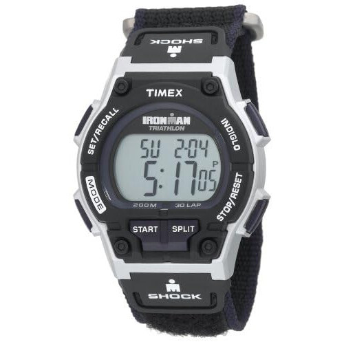 Timex Timex Ανδρικό Ρολόι T5K198 Ironman Endure 30 Shock Μαύρο/Ασημί/Μπλε 1