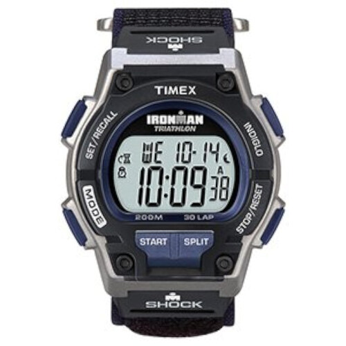 Timex Timex Ανδρικό Ρολόι T5K198 Ironman Endure 30 Shock Μαύρο/Ασημί/Μπλε 2