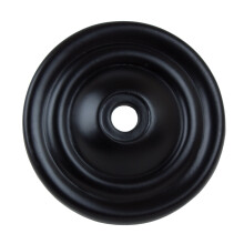 GlideRite Hardware 5061-MB-50 Cienka, zaokraglona plyta tylna do szafki, 50 szt. 1,5"""" Matowa czern
