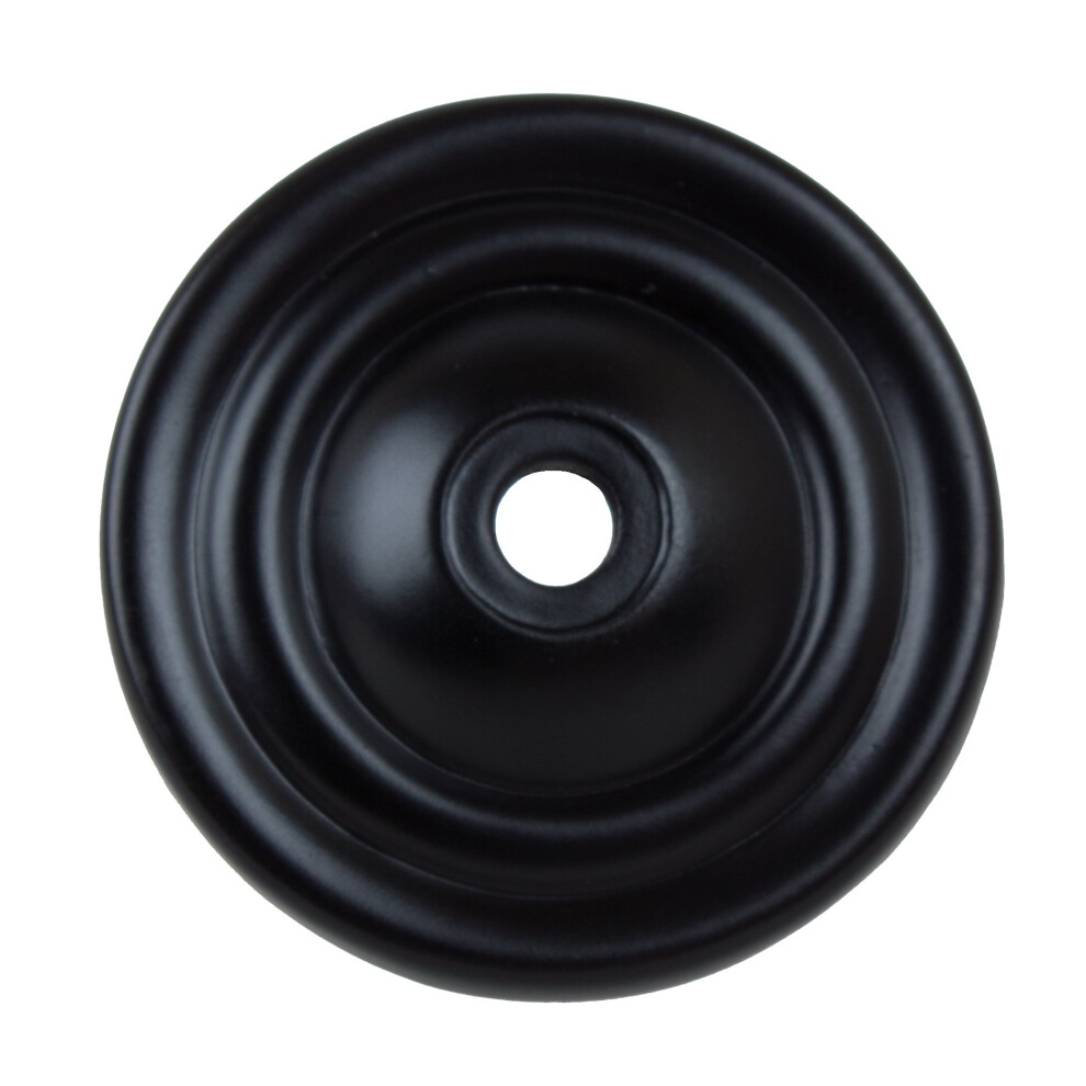 Gliderite Hardware 5061-Mb-50 Thin Rounded Ring Cabinet Back Plate 50 Pack 1.5 Matte Black 849376040797