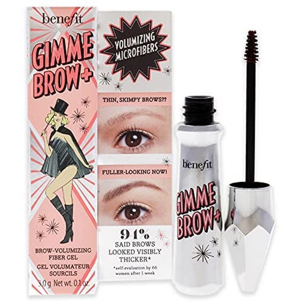 Benefit Gimme Brow+ Tinted Volumizing Eyebrow Gel  3.5 Warm Auburn Brown  1 Count (Pack of 1)
