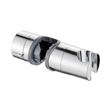 Ibergrif M20404 Adjustable Hand Shower Head Holder Riser Slider clamp Bracket chrome Silver