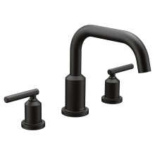 Moen Gibson Matte Matte Blacktwo-Handle Dete Montate moderno Valvola del rubinetto della vasca romana richiesta T961BL