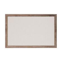 U Brands Linnen Bulletin Board 35""x23"""" Rustiek Houten Stijl Frame Industri?e Kwaliteit Ophangoppervlak