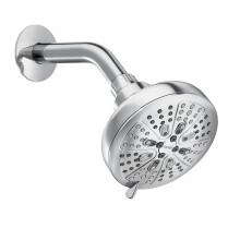 Moen Chrome Hydro Energetix Douchekop met acht functies en standaard sproeikop met een diameter van 5 inch 200W0