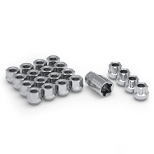 White Knight 791304-1sam Chrom 1/2 """"-20 Open End Bulge Acorn Lug Nuts Kit mit Radschlssern 20 Pack