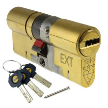 Yale B-YS3-4540N Anti-Snap 3 Star Euro Double Cylinder  High Security  45:40 (85mm)  Nickel Finish