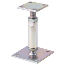 Gah-Alberts 212391 Post Anchor Height-Adjustable 150 to 190 mm for Screw-Mounting Yellow-Galvanised