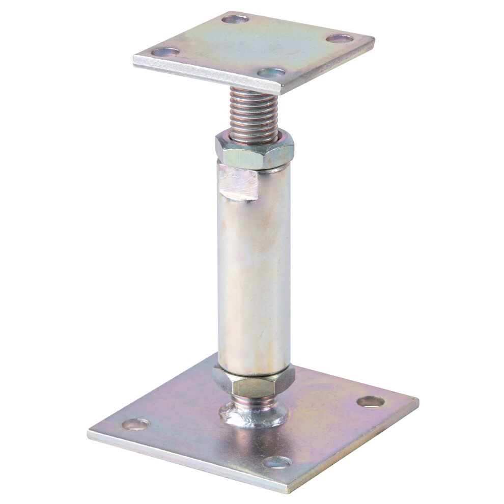 Gah-Alberts 212391 Post Anchor Height-Adjustable 150 To 190 Mm For Screw-Mounting Yellow-Galvanised 4004338212391
