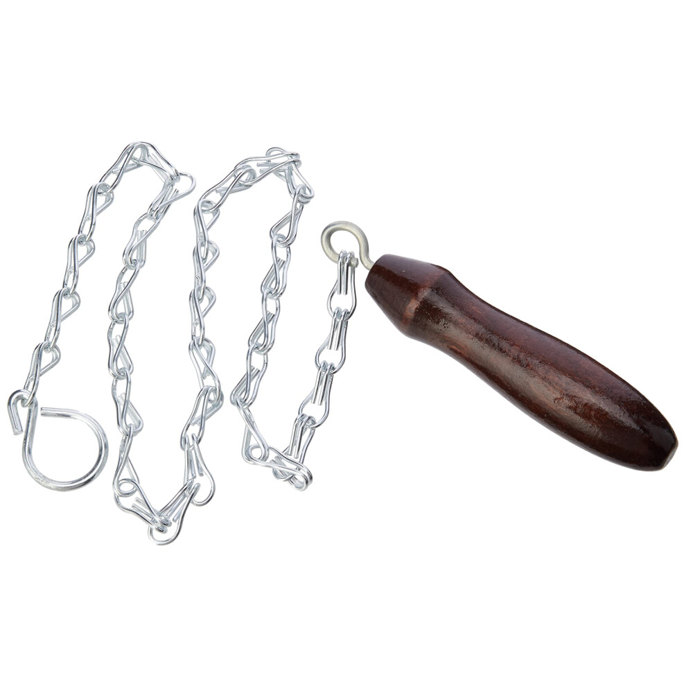 Merriway Bh01762 High Level Wc Wooden Handle 75Cm (29.5) Overall Toilet Cistern Chain Pull Silver 772040130466