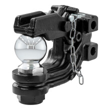 CURT 45920 Channel Mount Pintle Attachment with 2-5/16-Inch Ball  13 000 lbs  Shank Required   Black