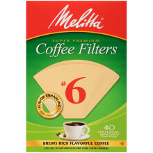 Melitta #6 Kuelov kvov filtry Nebelen Prrodn Hned Celkov pocet 40 filtru - Balen se mue liit