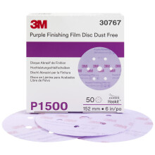 3M Hookit Purple Finishing Film Schleifscheibe 260L 30767 6 Zoll Staubfrei P1500 50 Scheiben pro Karton