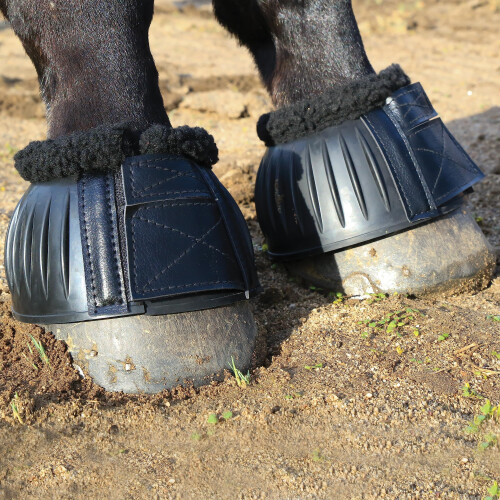 Professional's Choice Fleece Rear Open Rubber Boots | Hook & Loop Closure | X-Large Black 1